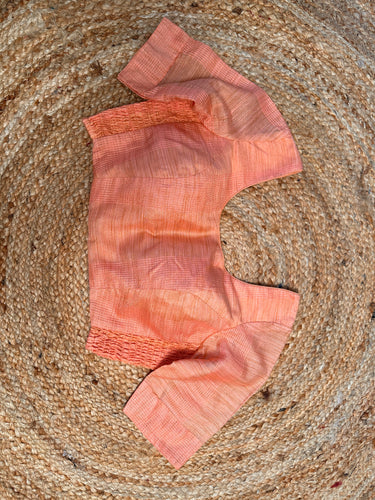 Perfect Peach elasticated Hook-Back Blouse